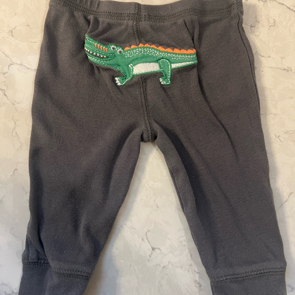 3 for $10 - Carter's Charcoal Leggings with Alligator Accent